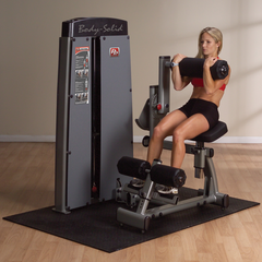 Dual Ab/Back, FREESTANDING, W/210lb STACK