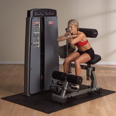 Dual Ab/Back, FREESTANDING, W/210lb STACK