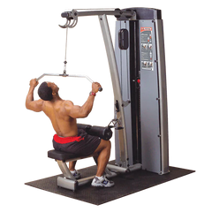 DUAL LAT/ROW-MACHINE, FREESTANDING 210LB STACK