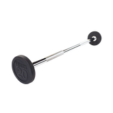 Rubber Coated Fixed Straight Barbell, 20lb