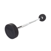Rubber Coated Fixed Straight Barbell, 40lb