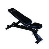 Body-Solid SFID325B adjustable flat incline bench in black, perfect for commercial and home gym use.