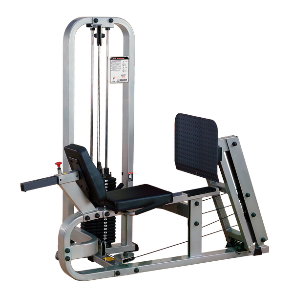 PCL leg press machine featuring adjustable seat and sturdy frame for optimal leg training.