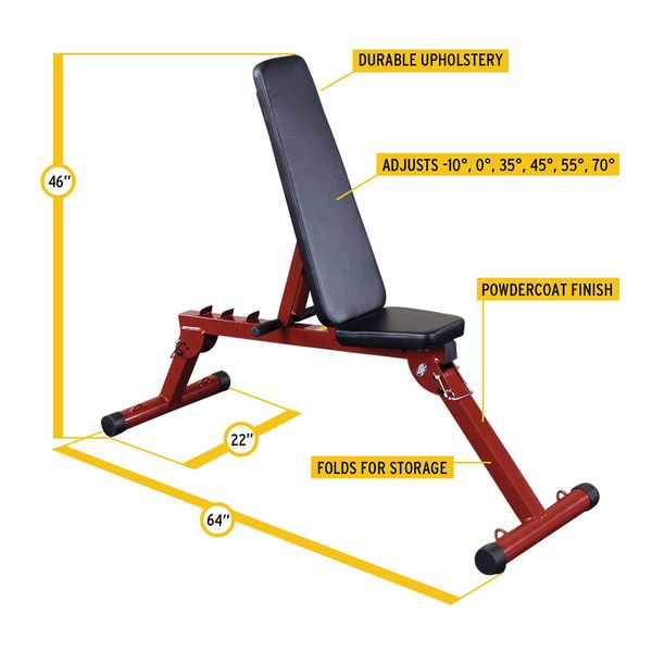 Best Fitness Adjustable Bench