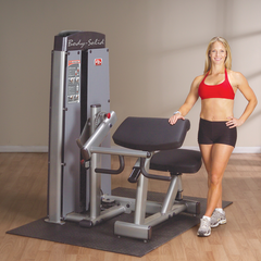 Dual Bi/Tricep Machine,  FREESTANDING, With Stack