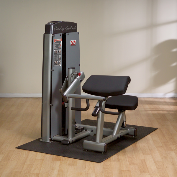 Dual Bi/Tricep Machine,  FREESTANDING, With Stack