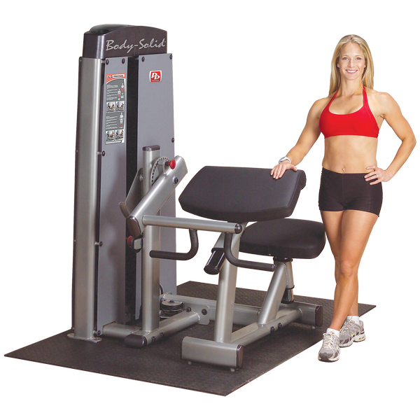 Dual Bi/Tricep Machine,  FREESTANDING, With Stack