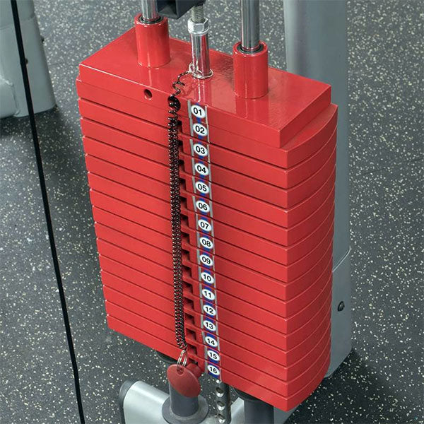 Premium Red 200 lb Weight Stack