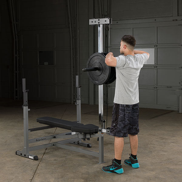 Lat Pull Down/Seated Row Attachment for Benches