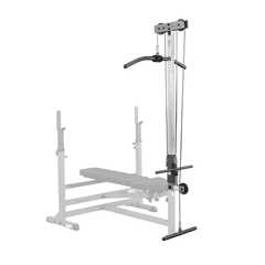 Lat Pull Down/Seated Row Attachment for Benches