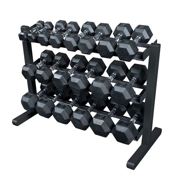 Dumbell Rack, 3 tier Horizontal