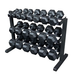 Dumbell Rack, 3 tier Horizontal