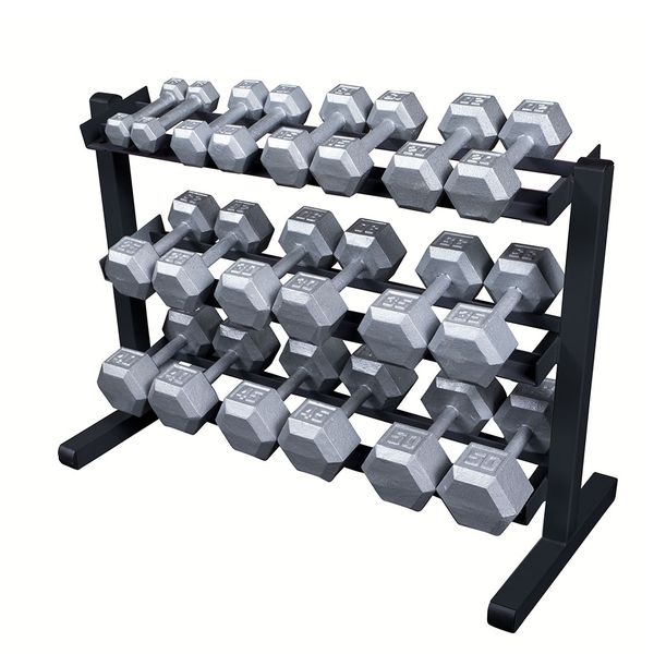 Dumbell Rack, 3 tier Horizontal