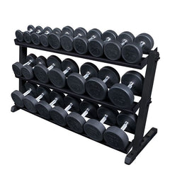 2 Tier Horizontal Dumbell Rack (Black)