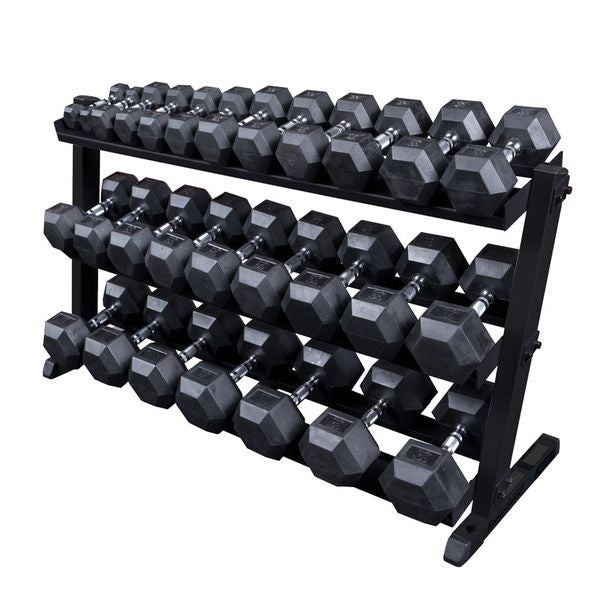 2 Tier Horizontal Dumbell Rack (Black)