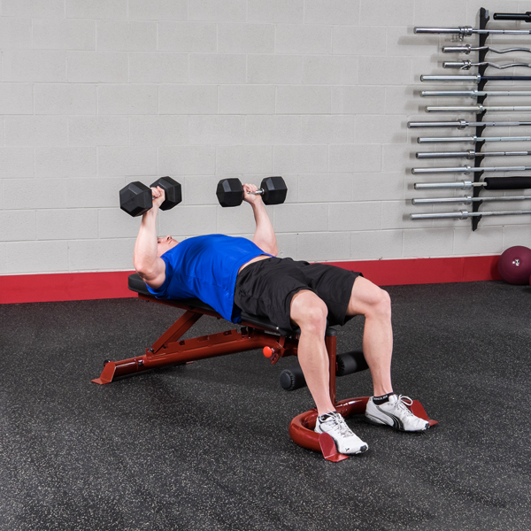 Flat/Incline/Decline Bench, Red Frame