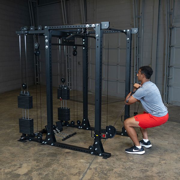 Functional Trainer Attachment with Weight Stacks