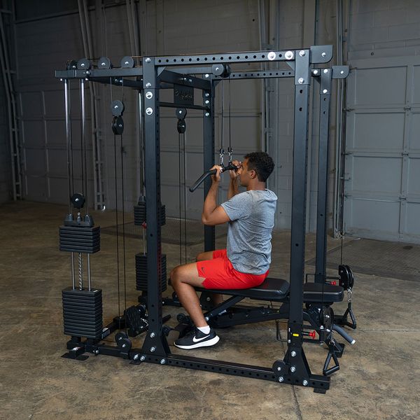 Functional Trainer Attachment with Weight Stacks