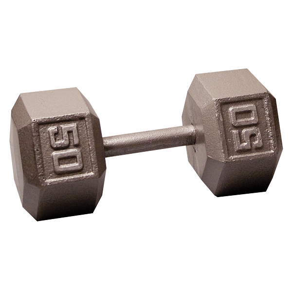 Cast Iron Hex Dumbbells 50lb