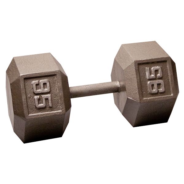 Cast Iron Hex Dumbbells 95lb