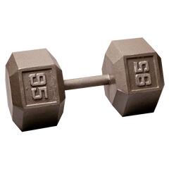 Cast Iron Hex Dumbbells 95lb