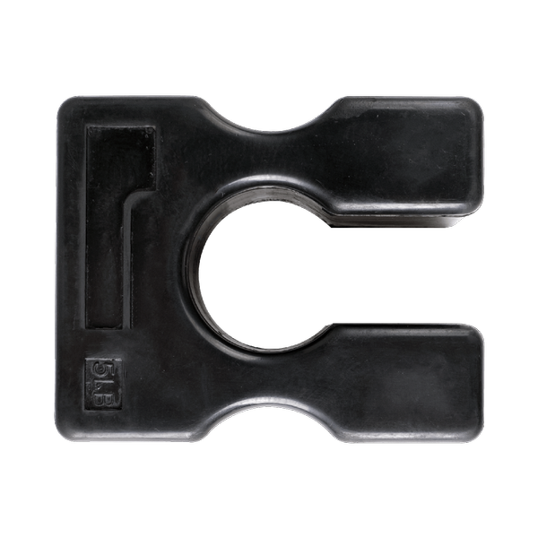 5 lb. weight stack adapter plate for increasing machine resistance securely and effectively.