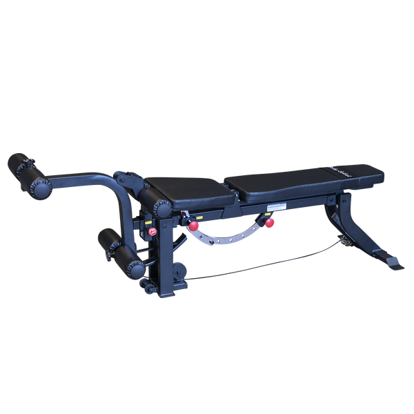 Adjustable Bench, w cabled Leg Developer